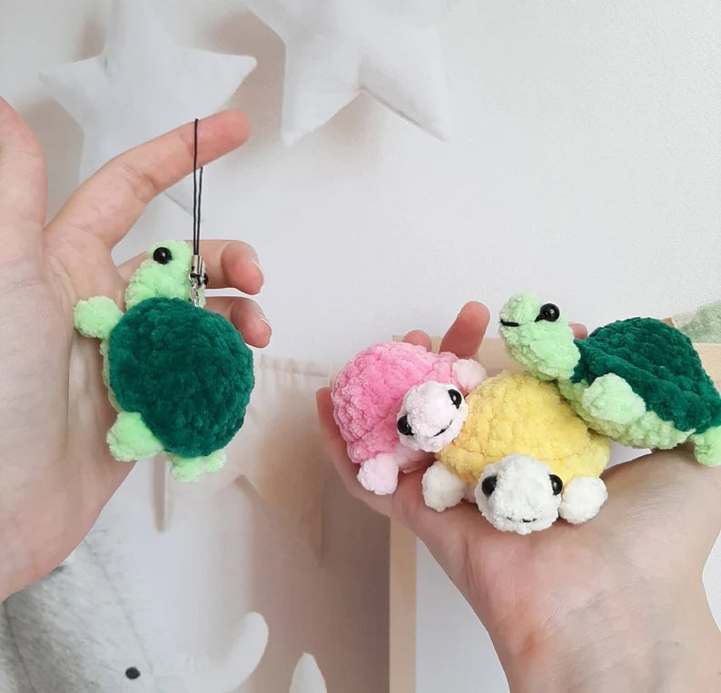 π§Ά Cute Turtle Keychain Crochet Pattern | Beginner Friendly | Instant Download