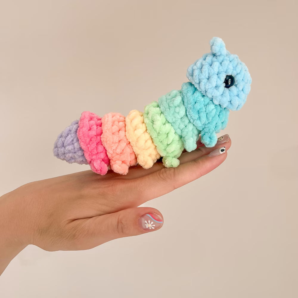 Camille the Mini Caterpillar |π Crochet Pattern β Amigurumi PDF π§Ά | Cute & Fun DIY Project π₯