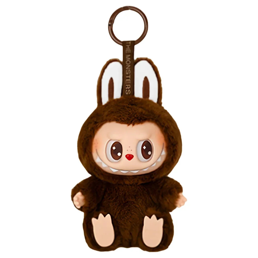 Cute Labubu Plush Doll Keychain The Monsters Box Toy New Vinyl Doll Kawaii Backpack Pendant Decoration and Protective Case Gifts
