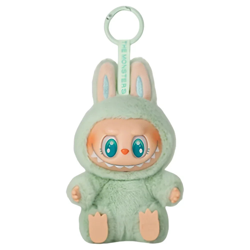 Cute Labubu Plush Doll Keychain The Monsters Box Toy New Vinyl Doll Kawaii Backpack Pendant Decoration and Protective Case Gifts