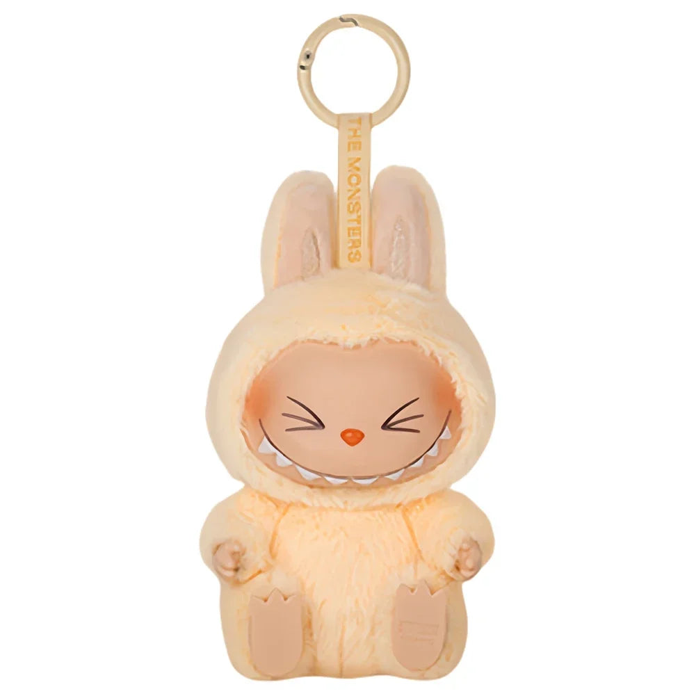 Cute Labubu Plush Doll Keychain The Monsters Box Toy New Vinyl Doll Kawaii Backpack Pendant Decoration and Protective Case Gifts