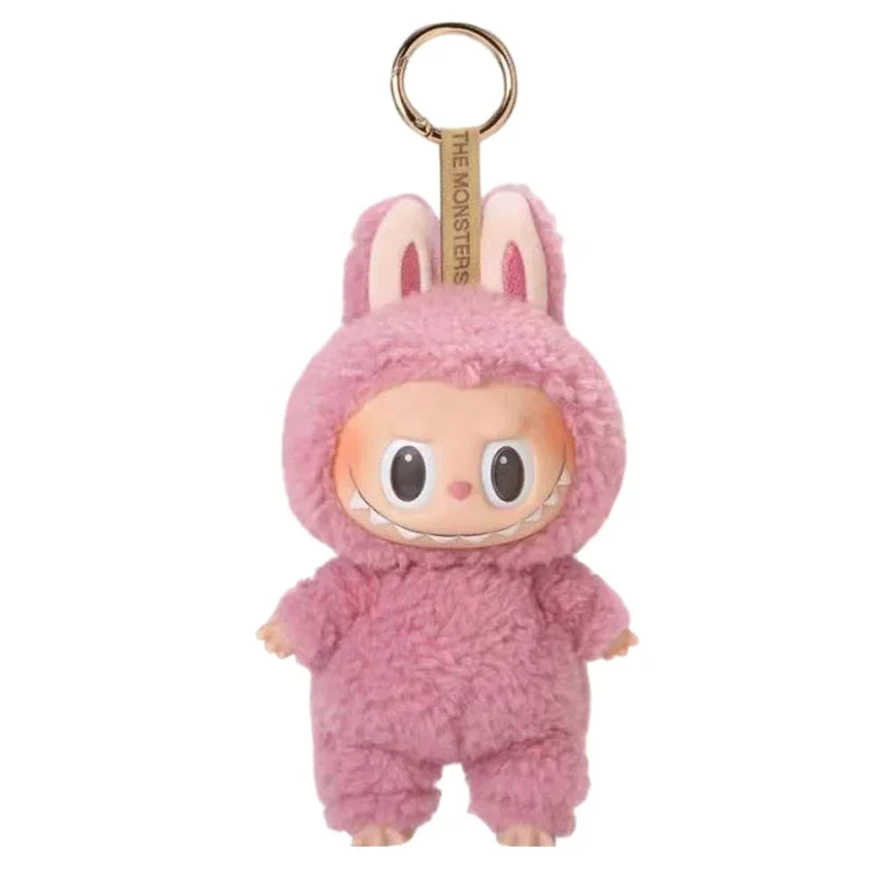 Cute Labubu Plush Doll Keychain The Monsters Box Toy New Vinyl Doll Kawaii Backpack Pendant Decoration and Protective Case Gifts
