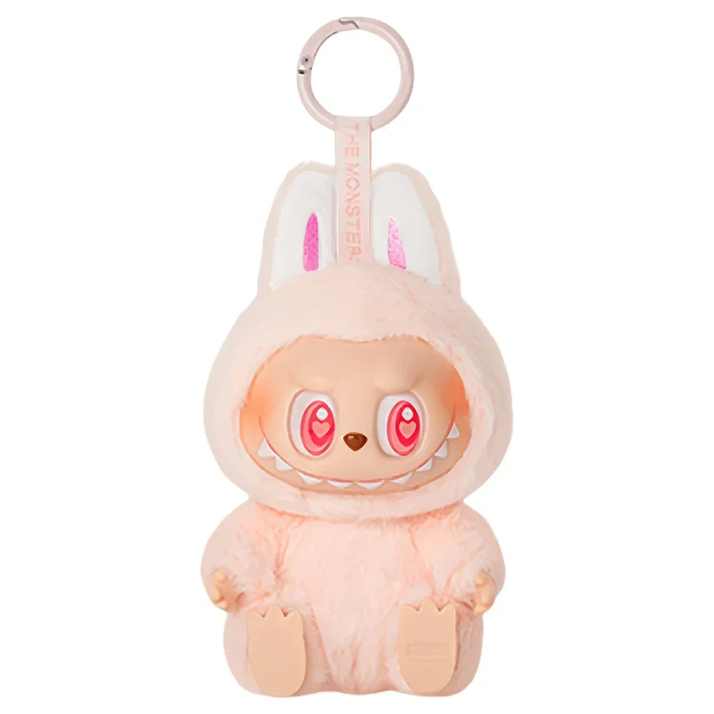 Cute Labubu Plush Doll Keychain The Monsters Box Toy New Vinyl Doll Kawaii Backpack Pendant Decoration and Protective Case Gifts