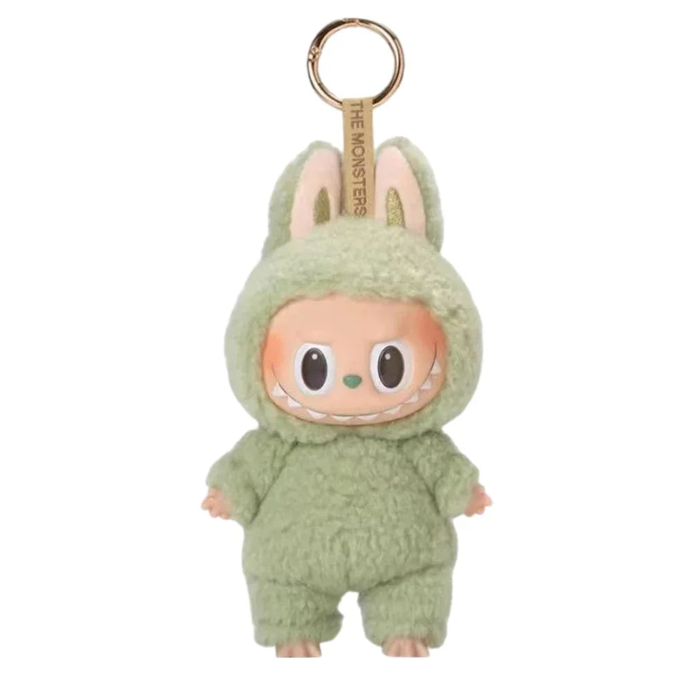 Cute Labubu Plush Doll Keychain The Monsters Box Toy New Vinyl Doll Kawaii Backpack Pendant Decoration and Protective Case Gifts