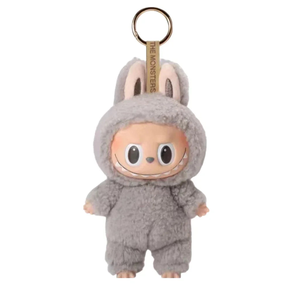 Cute Labubu Plush Doll Keychain The Monsters Box Toy New Vinyl Doll Kawaii Backpack Pendant Decoration and Protective Case Gifts