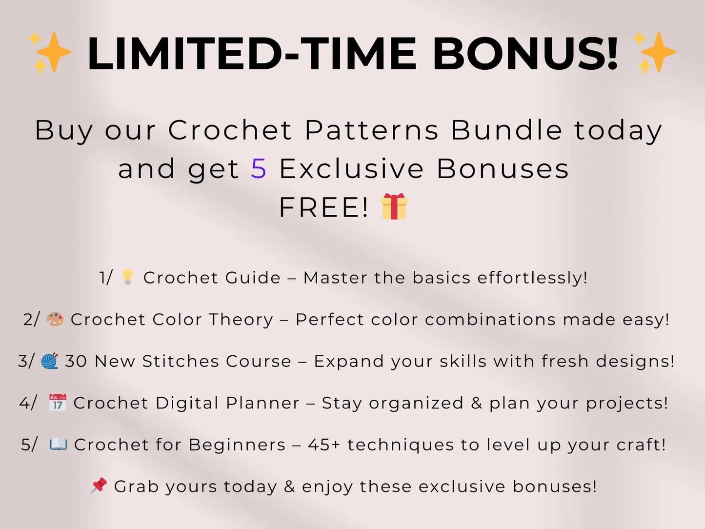Bundle of 800 Flower Crochet Patterns β Includes Roses, Tulips, Daisies, Sunflowers | Digital Download for Weddings, Motherβs Day, Home DΓ©cor & Graduation Gifts