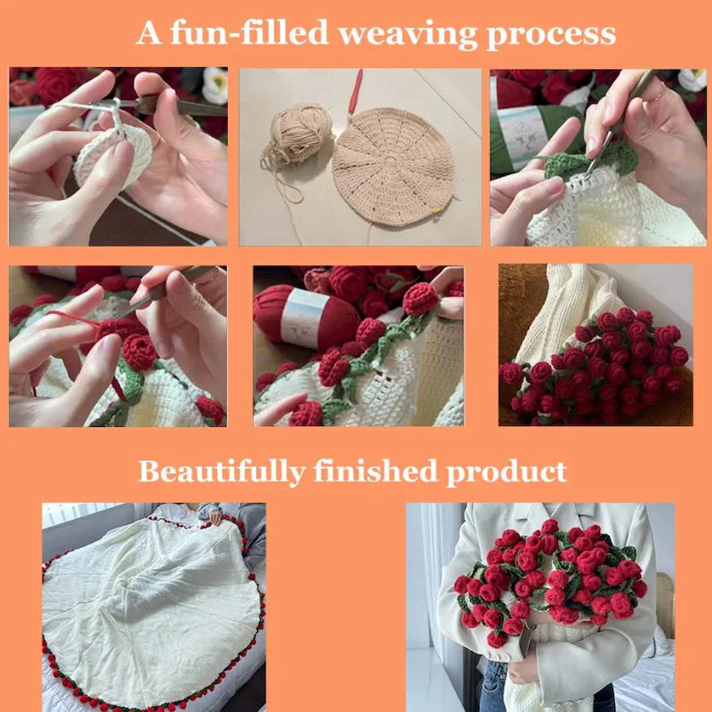 Rose Bouquet Crochet Blanket Pattern β A Bloom of Cozy EleganceπΉπ§ΆποΈ