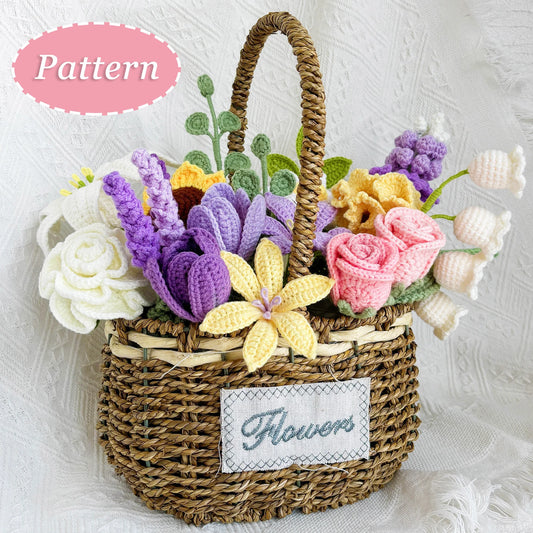 🌸 Flower Crochet Bundle – 11 Blooms + 2 FREE Gifts 🎁 | Blossom Thirteen | DIY Craft Fun 🧶