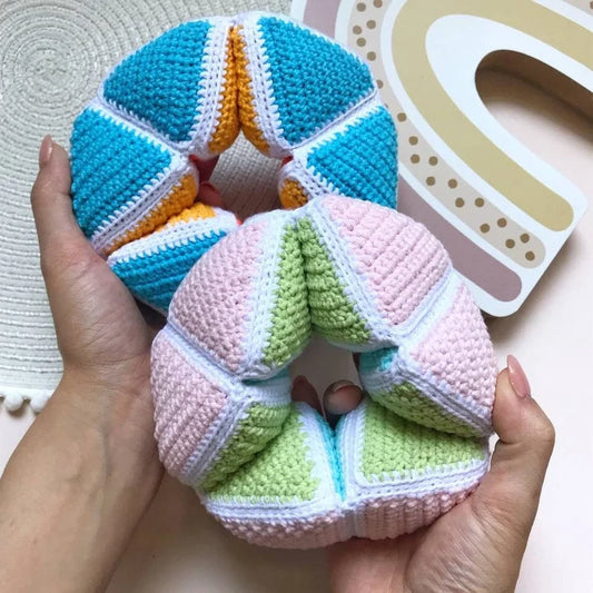 PDF Crochet Pattern 🧶 | ADHD Fidget Toy 🌈 | Montessori Sensory Toy 👶 | Anti-Stress Spinner 😌 | Adult Stim Toy 🌀 | Crochet Flexagon 🔁 | Educational Hexaflexagon Toy 📚