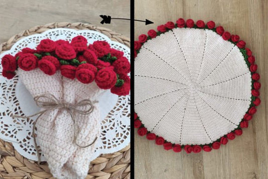 Rose Bouquet Crochet Blanket Pattern – A Bloom of Cozy Elegance🌹🧶🛏️