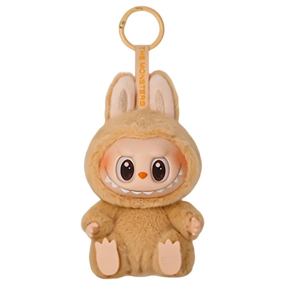 Cute Labubu Plush Doll Keychain The Monsters Box Toy New Vinyl Doll Kawaii Backpack Pendant Decoration and Protective Case Gifts
