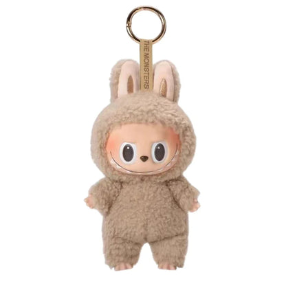 Cute Labubu Plush Doll Keychain The Monsters Box Toy New Vinyl Doll Kawaii Backpack Pendant Decoration and Protective Case Gifts