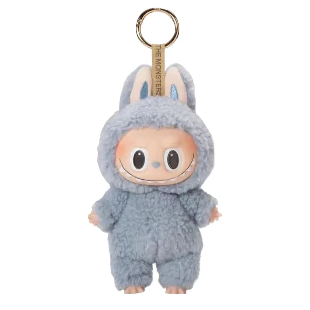 Cute Labubu Plush Doll Keychain The Monsters Box Toy New Vinyl Doll Kawaii Backpack Pendant Decoration and Protective Case Gifts