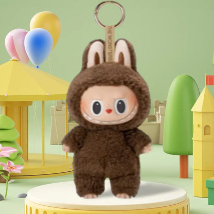 Cute Labubu Plush Doll Keychain The Monsters Box Toy New Vinyl Doll Kawaii Backpack Pendant Decoration and Protective Case Gifts