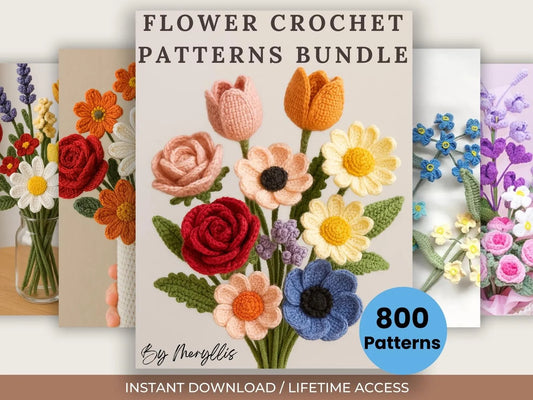 (2400+Patterns)🧶✨ The Ultimate Crochet Pattern Mega Bundle – Every Product from the Store in One Exclusive Offer! 💥🧶