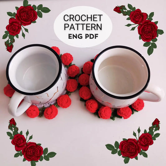 🌸 Flower Pot Coaster Set Pattern – DIY Crochet Floral Coasters 🌼 | Beginner-Friendly Home Decor 🏡 | Perfect for Mother’s Day 💐 or Housewarming 🎁 | Includes Video Tutorial 🎥
