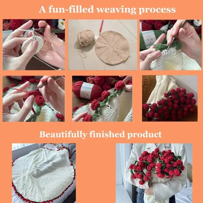Rose Bouquet Crochet Blanket Pattern – A Bloom of Cozy Elegance🌹🧶🛏️